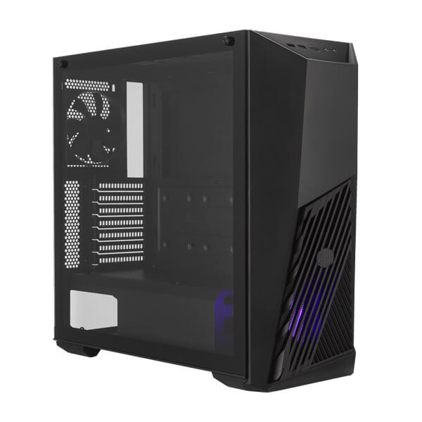 Cooler Master Masterbox K501L RGB (ATX) Mid Tower Cabinet With Tempered Side Panel (Black)