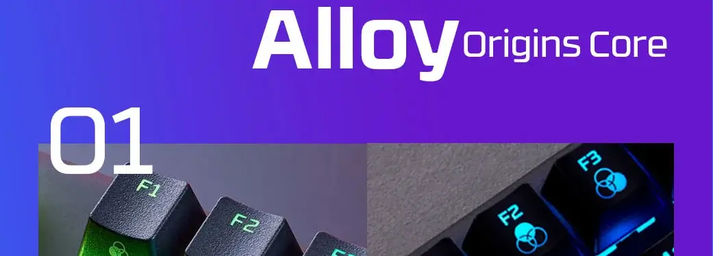 HyperX Alloy Origins Core Keyboard Aqua Switches 1 