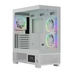 Ant Esports Crystal X3 LCD ARGB White ATX Mid Tower Case
