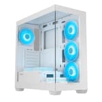 ANT Esports Crystal X7 White ARGB ATX Mid Tower Case