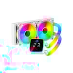 Ant Esports ICE-Glow 240 ARGB 240mm CPU Liquid Cooler (White)