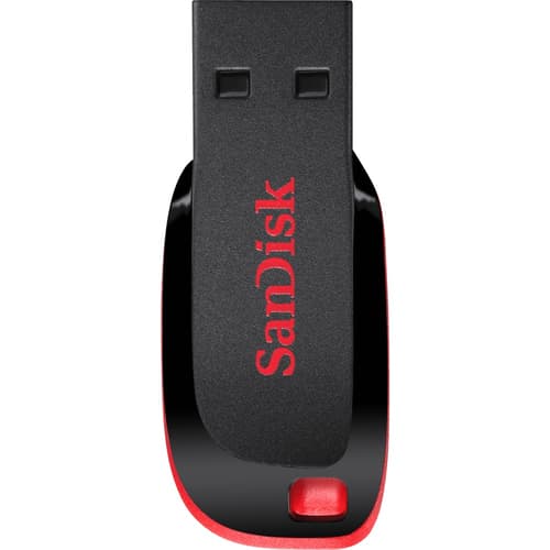 SanDisk Cruzer Blade 64GB Pen Drive (Red)