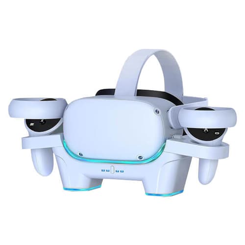 Ant Esports Oculus CDOQ2 Quest 2 RGB Charging Dock (White)