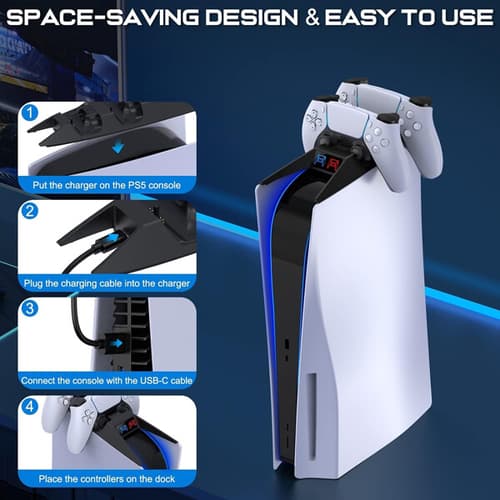 Ant Esports PS5 Controller Charging Station (White)