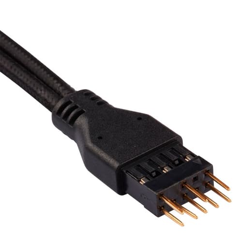 Corsair Premium Sleeved Front Panel Extension Kit - 30cm (Black)