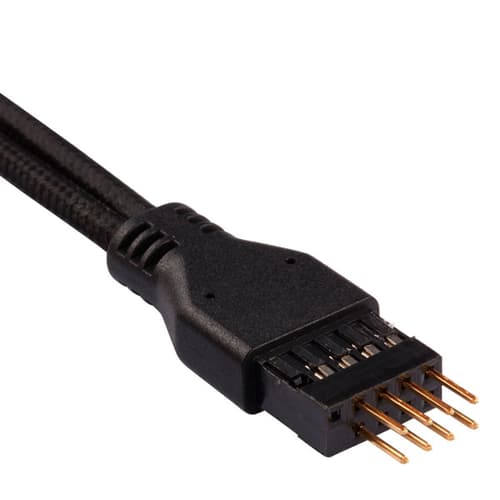 Corsair Premium Sleeved Front Panel Extension Kit - 30cm (Black)