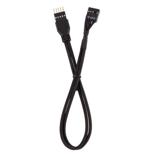 Corsair Premium Sleeved Front Panel Extension Kit - 30cm (Black)