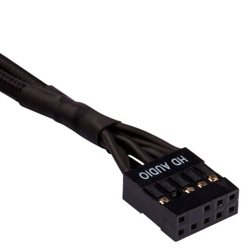 Corsair Premium Sleeved Front Panel Extension Kit - 30cm (Black)