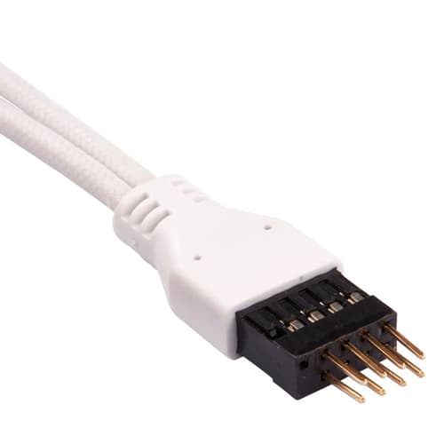 Corsair Premium Sleeved Front Panel Extension Kit - 30cm (White)