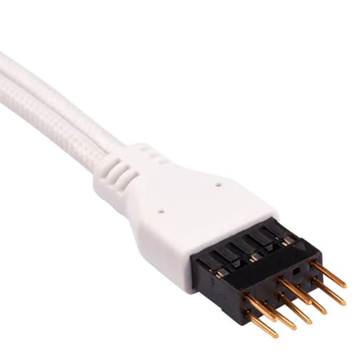 Corsair Premium Sleeved Front Panel Extension Kit - 30cm (White)