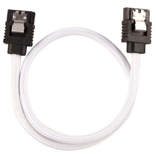 Corsair Premium Sleeved SATA 6Gbps 30cm Cable (White)