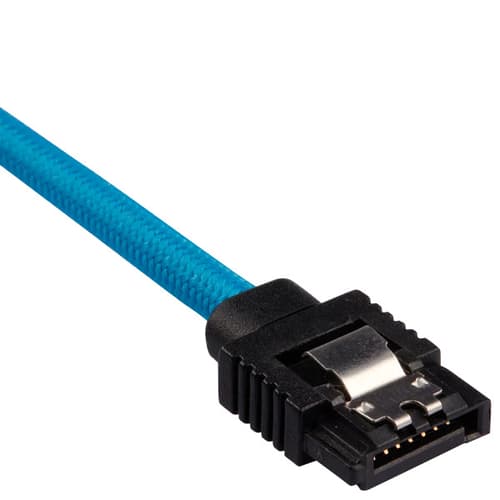 Corsair Premium Sleeved SATA 6Gbps 30cm Connector Cable (Blue)