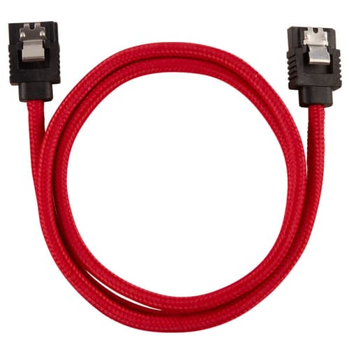 Corsair Premium Sleeved SATA 6Gbps 60cm Cable (Red)