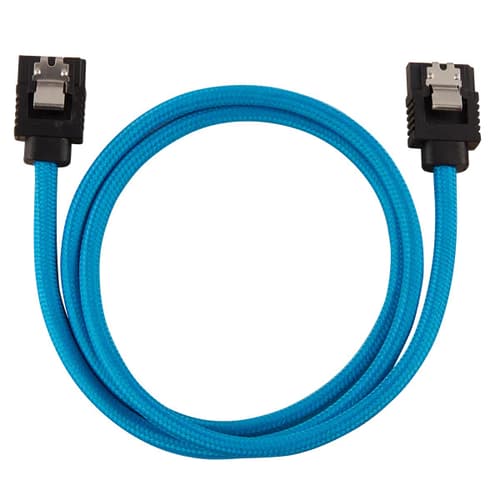 Corsair Premium Sleeved SATA 6Gbps 60cm Connector Cable (Blue)