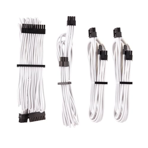 Corsair Premium PSU Sleeved Cables (White)