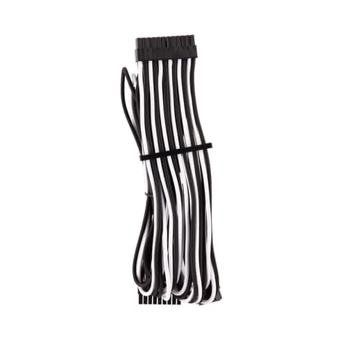 Corsair PSU Premium Sleeved Cables (White-Black)