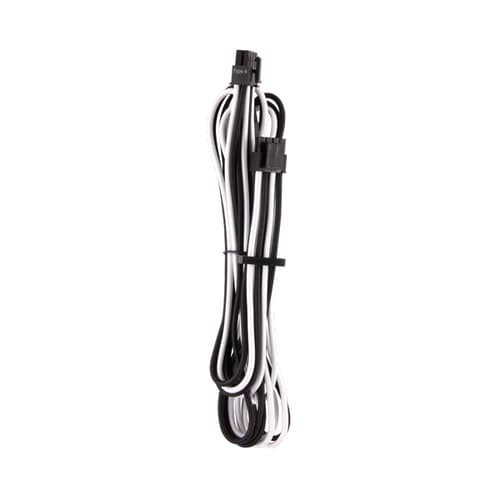 Corsair PSU Premium Sleeved Cables (White-Black)