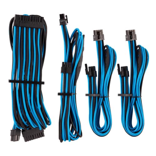 Corsair Premium Individually Sleeved PSU Cables (Blue-Black)