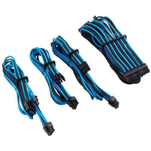 Corsair Premium Individually Sleeved PSU Cables (Blue-Black)