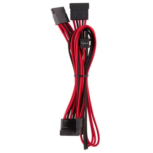 Corsair Premium Individually Sleeved PSU Pro Cables (Red-Black)