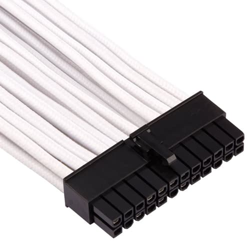 Corsair Premium Individually Sleeved ATX 24 Pin Cable (White)