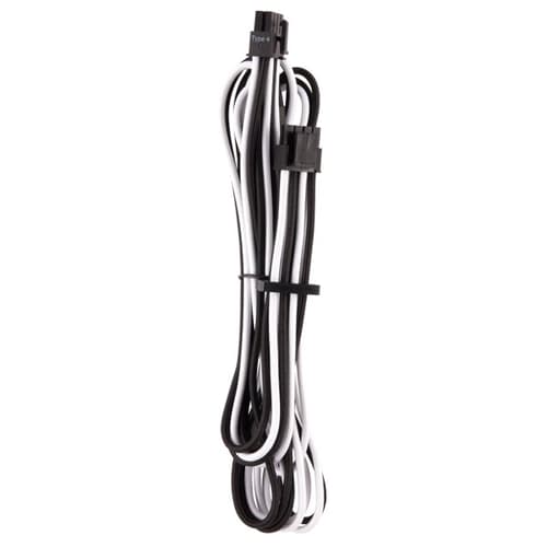 Corsair Premium Individually Sleeved EPS/ATX 12V Cable (White-Black)