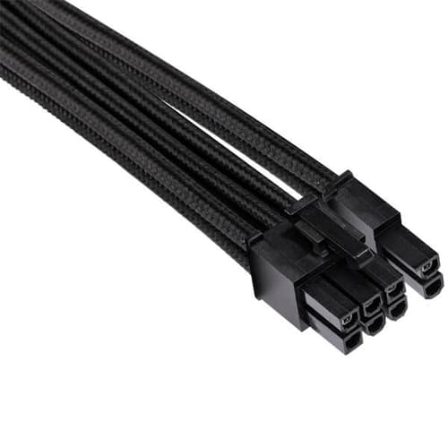 Corsair Single Connector PCIe Sleeved Cables Type 4 Gen 4 (Black)