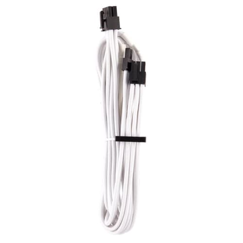 Corsair Premium Individually Sleeved PCIe Cable Single-Pin Connector (White)