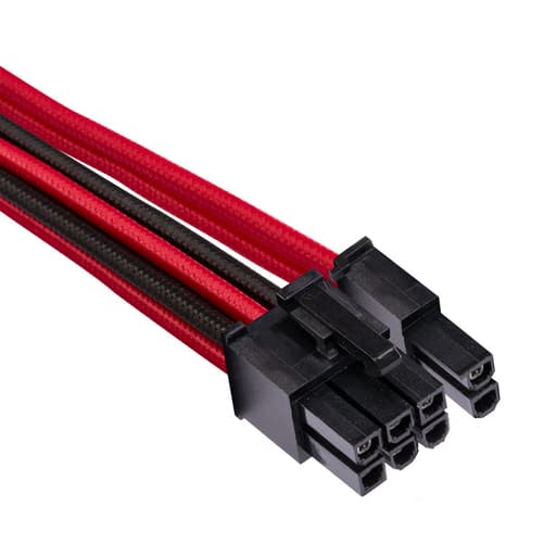 Corsair Premium Individually Sleeved Single Connector PCIe Cable (Red-Black)