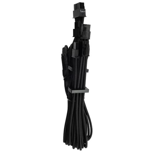 Corsair Premium Individually Sleeved PCIe Cable Dual-Pin Connector (Black)