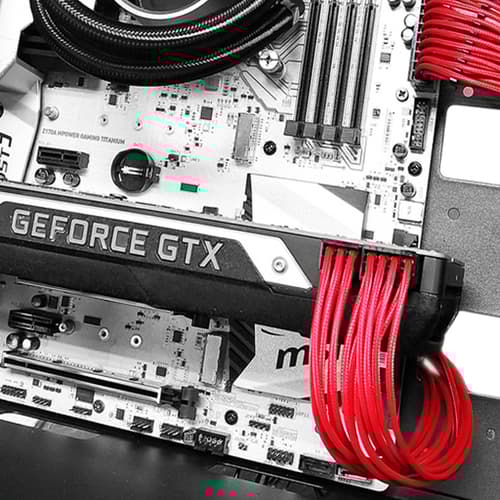 DeepCool EC 300 PSU Extension Cable (Red)