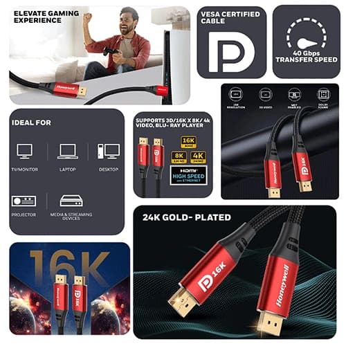 Honeywell DP to DP 2.1 Cable
