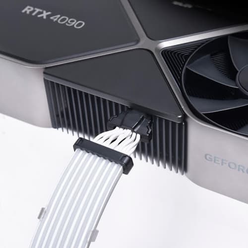 Lian Li Strimer Plus V2 ARGB GPU Extension Cable for RTX 40 Series (12+4pin to 12+4pin, 8 Light guide, 320mm, 108 LEDs)