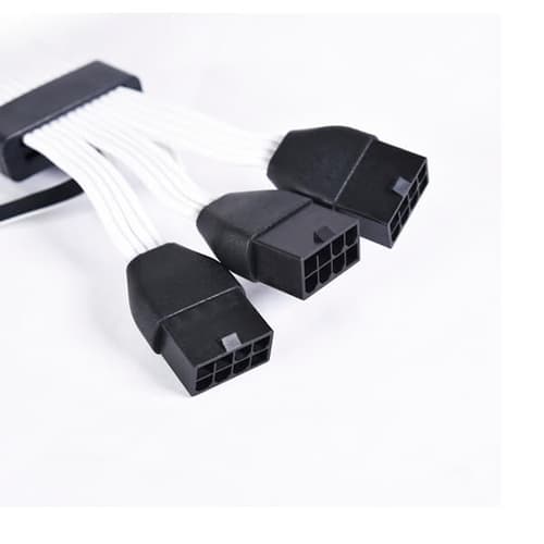 Lian Li Strimer Plus V2 8-Pin ARGB Extension Cable for RTX 40 Series GPU (8 Light guide, 335mm, 108 LEDs)
