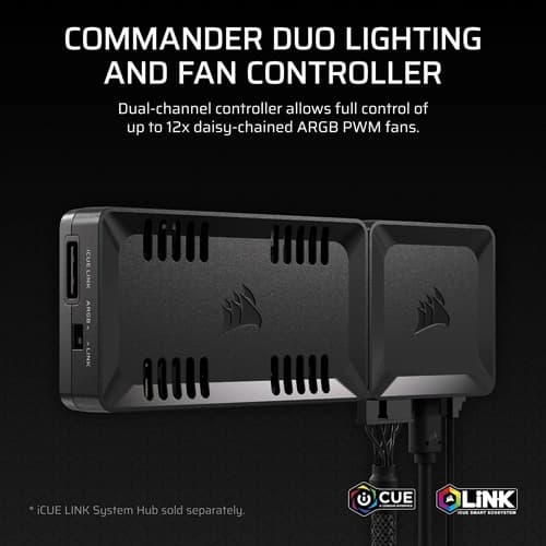 Corsair Commander Duo iCUE Link Lighting and PWM Fan Controller