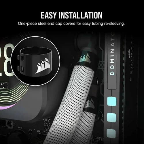 Corsair 450mm Red Tubing Sleeving Kit for AIO CPU Cooler
