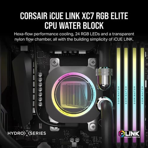 CORSAIR iCUE XC7 RGB ELITE CPU Water Block (1700/AM5) – Stealth Gray