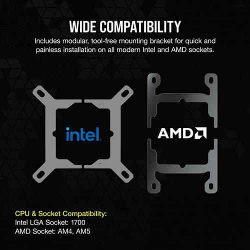 CORSAIR iCUE XC7 RGB ELITE CPU Water Block (1700/AM5) – Stealth Gray