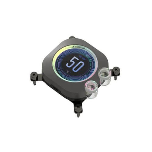 CORSAIR iCUE XC7 RGB ELITE LCD CPU Water Block (1700/AM5) – Stealth Gray