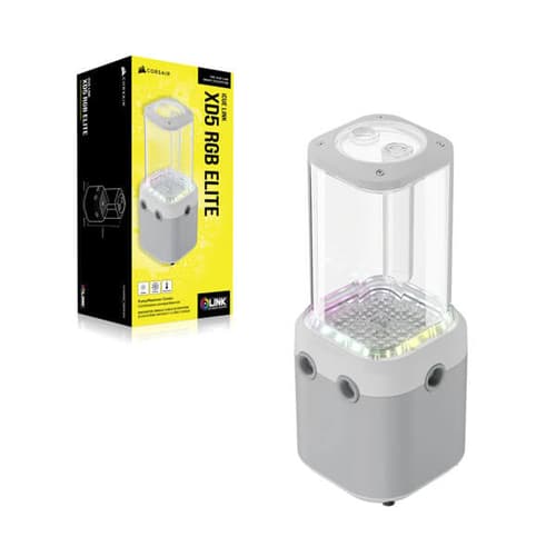 CORSAIR iCUE LINK XD5 RGB Elite Pump and Reservoir Combo – White