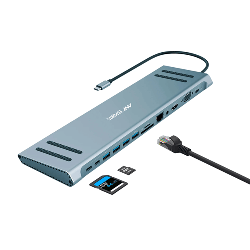 Ant Esports AEC1310 13-in-1 USB Type C Docking Station with HDMI and VGA Port