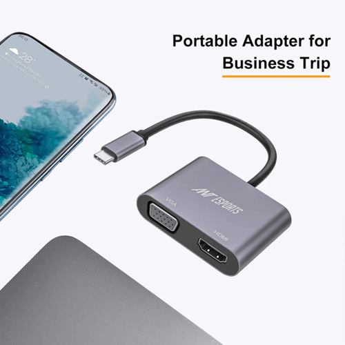 Ant Esports AEC210 USB Type C Docking Station with HDMI and VGA Port