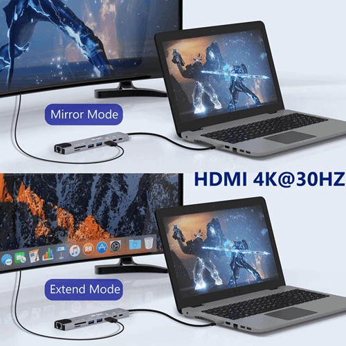 Ant Esports AEC810 8-in-1 USB Type-C Docking Station