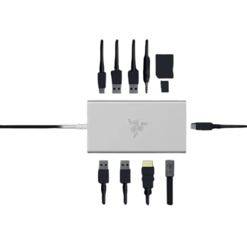 Razer USB-C Dock 11-Port Mercury Charging Device