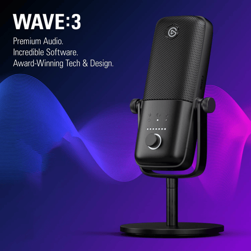 Elgato Wave:3 USB Microphone and Digital Mixing Solution