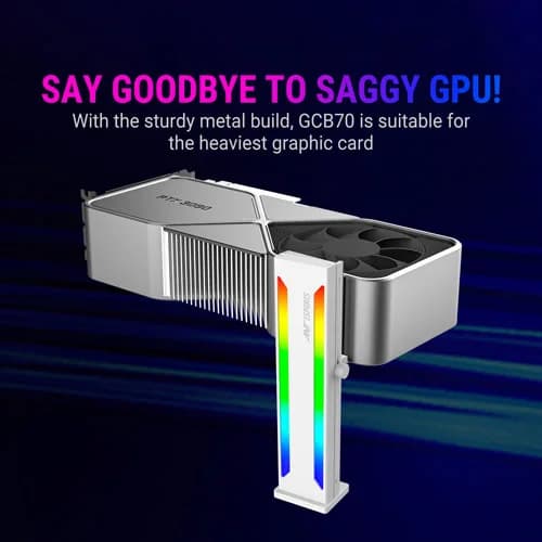 Ant Esports GCB70 ARGB White Graphics Card Holder