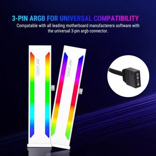 Ant Esports GCB70 ARGB White Graphics Card Holder