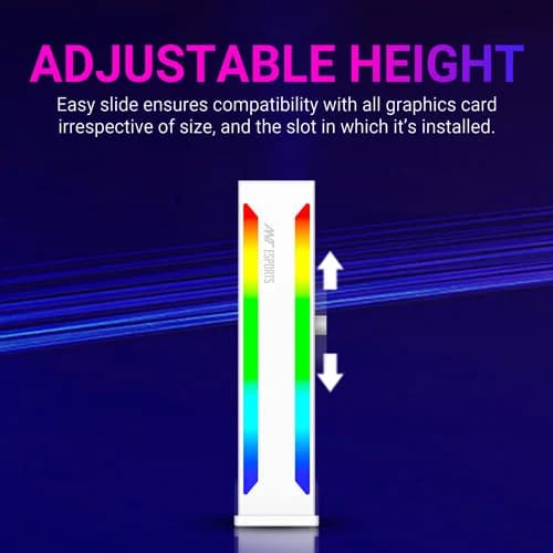 Ant Esports GCB70 ARGB White Graphics Card Holder