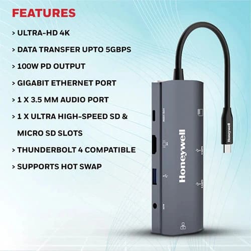 Honeywell 9 in 1 Type-C Docking Station