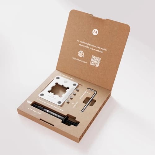 Hyte AM5 Snow White Solid Processor Frame